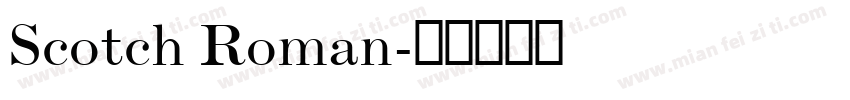 Scotch Roman字体转换